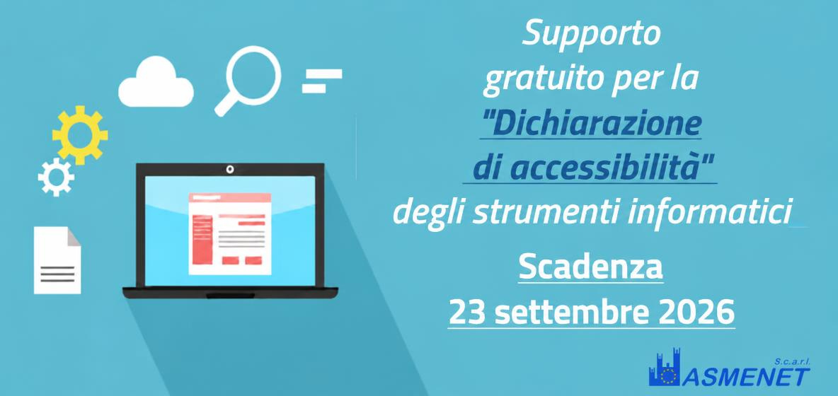 Supporto gratuito per la Dichiarazione di Accessibilità degli strumenti informatici – Scadenza 23 settembre 2026